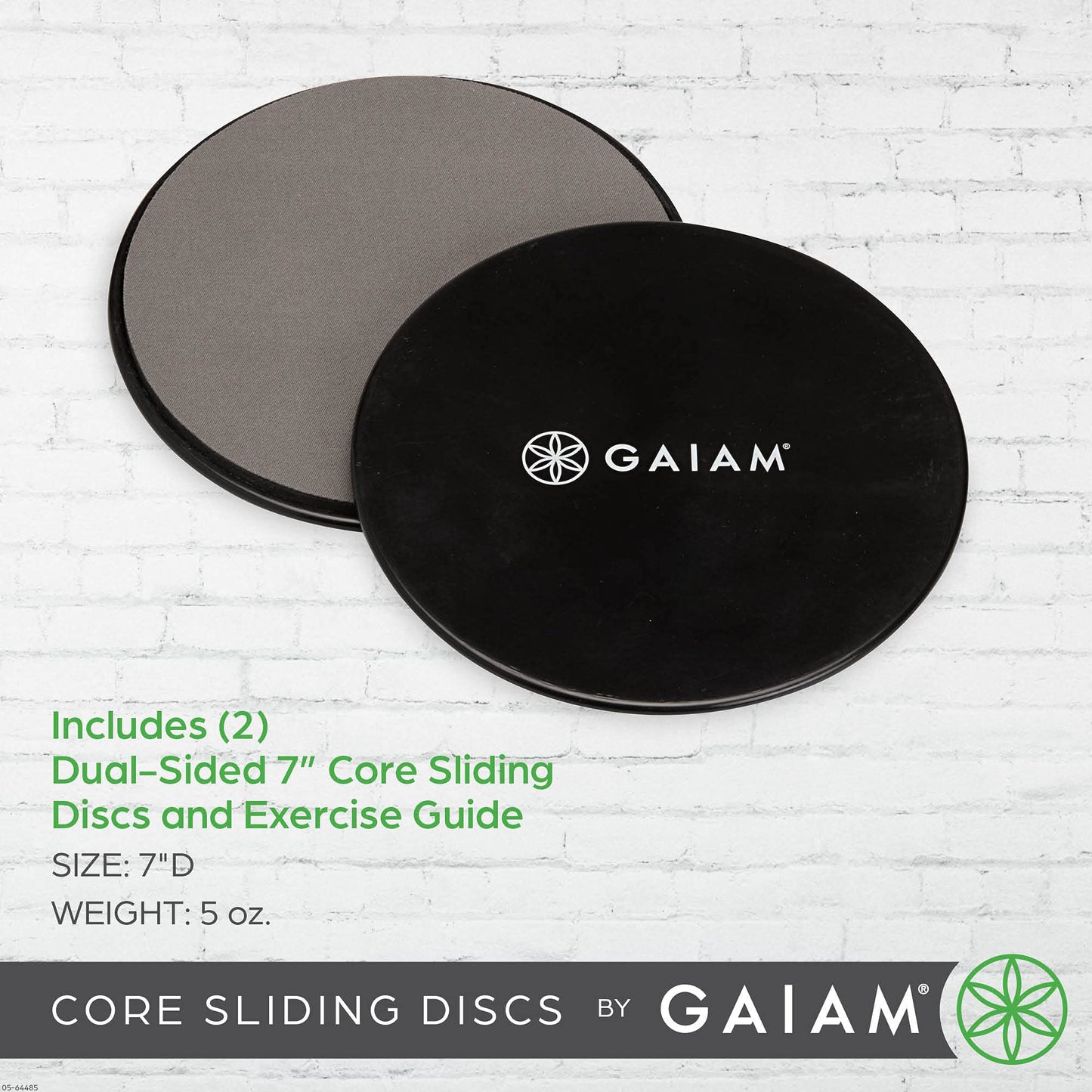 Gaiam Core Sliding Discs, Dual-Sided Ab Sliders, Set of 2