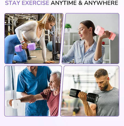 Adjustable Dumbbell Set for Women Men 16LB 20LB Hand Weights Dumbbells Sets Woman Exercise Fitness dumbbell Adjust dumbbells set of 2 for Home Gym Workout Strength Training Equipments