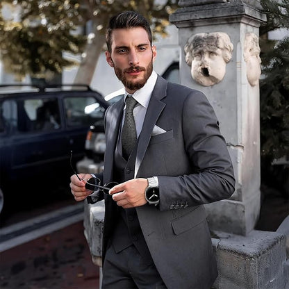 Compatible with Samsung Galaxy Watch 8 Band 40mm 44mm Galaxy Watch 8 Classic 46mm 2025, No Gap Business Stainless Steel Metal Band Strap for Galaxy Watch 8 Men Women, Black