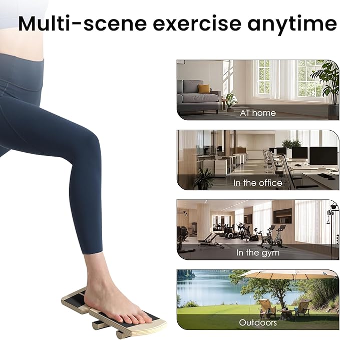 Ankle Balance Board Foot Strengthener Trainer Ideal for Sprained Ankle Recovery Stability Exercises and Physical Therapy Plus Posture Corrector and Foot Stretcher for Plantar Fasciitis Relief