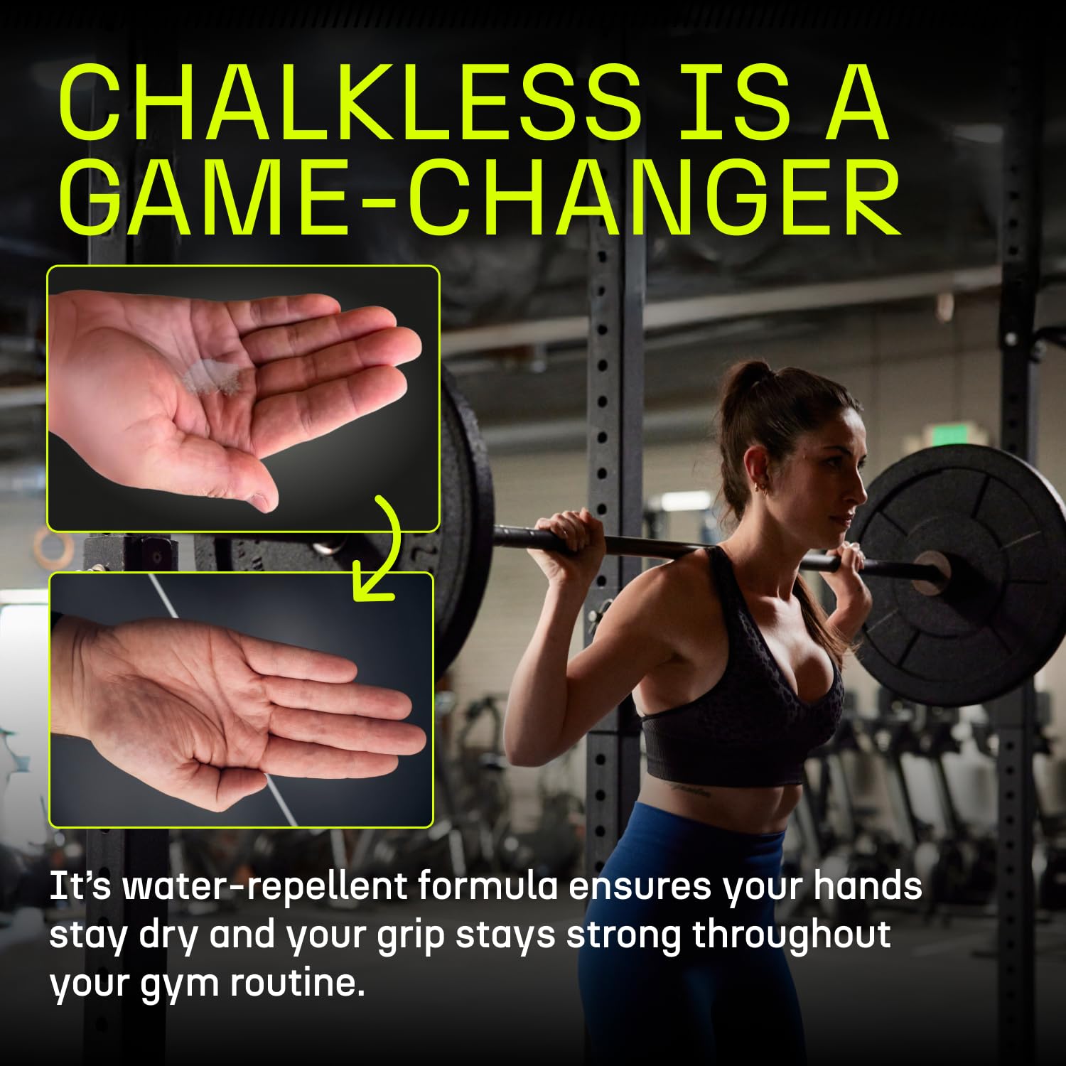 Chalkless Grip Enhancer - Premium Liquid Chalk Alternative & Less Mess Hand Chalk for