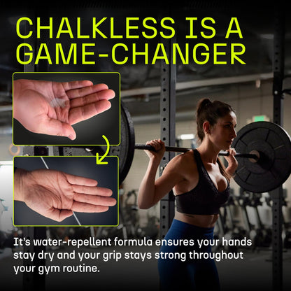Chalkless Grip Enhancer - Premium Liquid Chalk Alternative & Less Mess Hand Chalk for