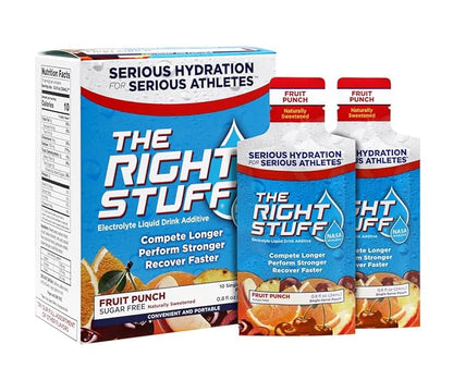 The Right Stuff Electrolyte Drink Concentrate - 10 Pouch Box - Fruit Punch