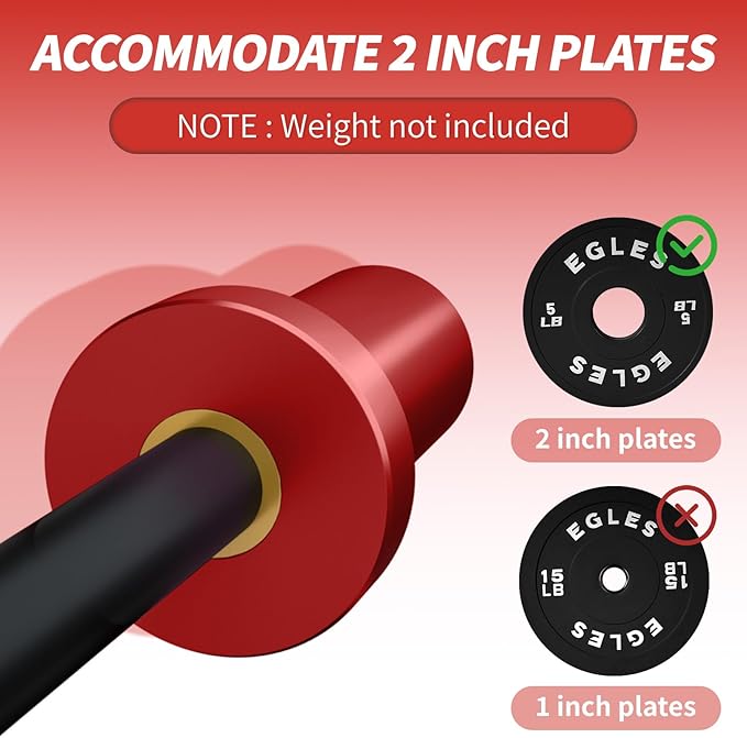 Egles Kids Barbell 5.5LB Mini Barbell Bar 4ft for Kid Women & Beginners Weighted Bar - Compatible with 2-Inch Weight Plates, for Strength Training Gym Weight Lifting, Multi-Color Training Bar