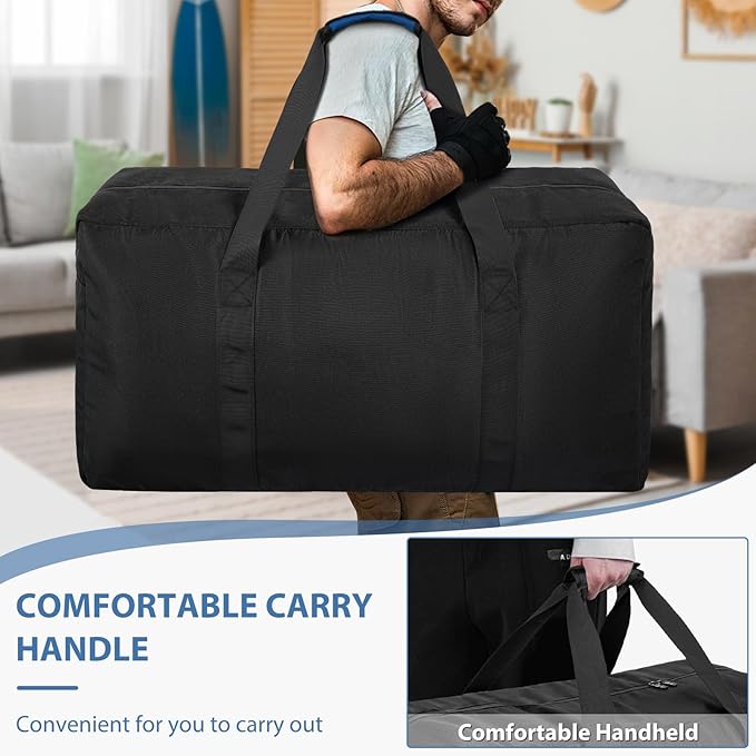 100L Large Travel Duffle Bag, Gear Bag for Men and Women, Storage Bag Ideal for Overnight Camping and Weekend Getaways