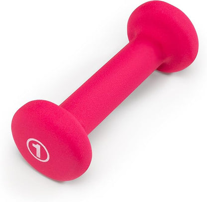 Marcy Colored Neoprene Dumbbell (Sold in Singles or Set) Hand Weights, Exercise Free Weights for Home Gym