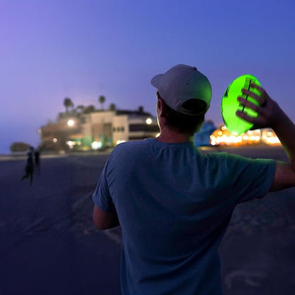 LIGHTRO - Soft Foam Glow in The Dark Football - 8" Youth Size - Super Bright LEDs - Batteries Included - LED Football - for Kids 6 7 8 9 10 11 12 - Light Up Gift for Birthdays - Kids & Boys