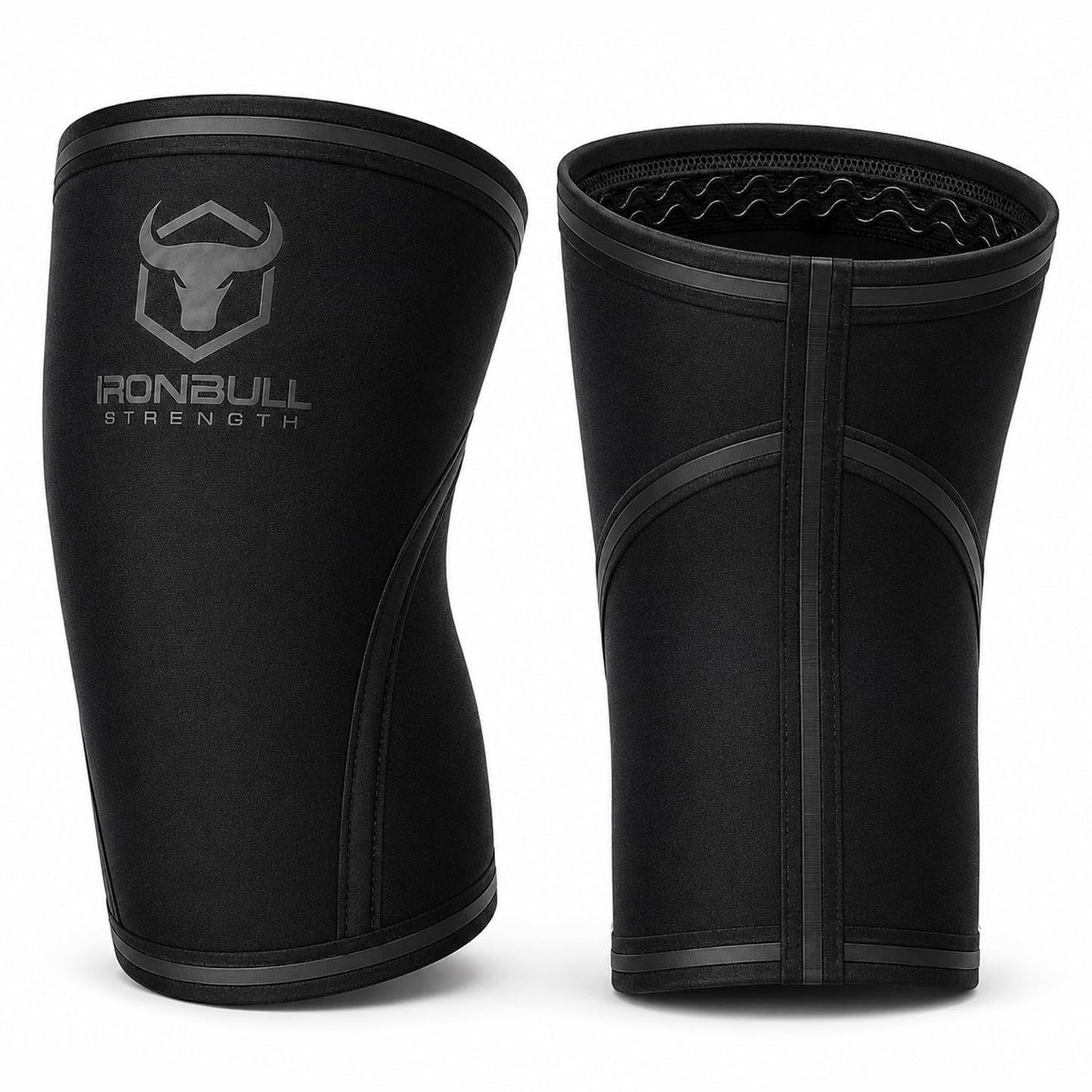 7mm Knee Sleeves for Squats & Weightlifting - Large, Charcoal, Men & Women