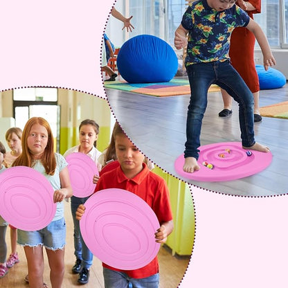 Maze Balance Board for Kids Plastic Wobble Rocker Balance Board with Mini Balls Load 170lb for Balancing Exercise Equipment Game Girls Boys Physical Therapy, 18.5 x 14.57 Inches