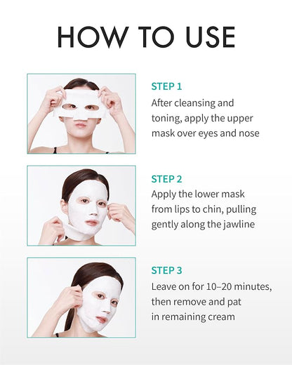 REJURAN® Perfect V Tighter Dual-Sheet Lifting Sheet Mask, c-PDRN® (4ea) ??Face & Jawline Lifting and Firming Original PDRN & Purecolla, Deep Moisturizing, Skin Tightening Anti-Aging Korean Skin Care