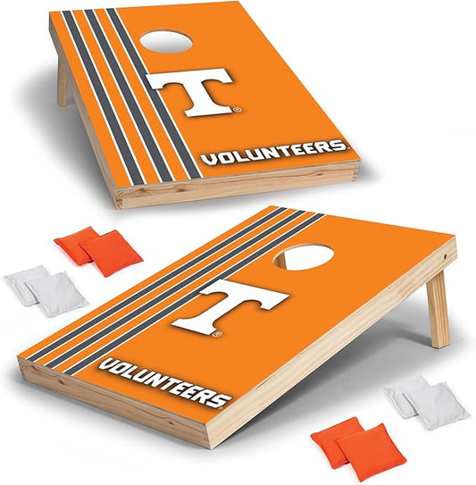 2' x 3' Solid Wood Cornhole Set with Direct Print HD Team Graphics – Great Gift for Any NCAA Fan! Bean Bag Toss Family Outdoor Games