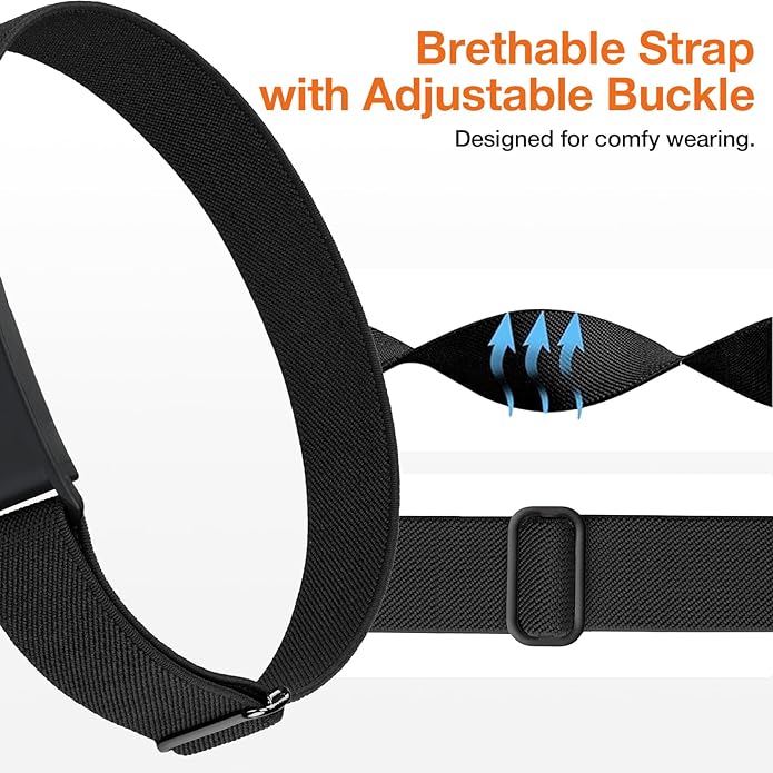 Arm Band Compatible with Whoop 5.0 Bicep Band, Soft Breathable Nylon Adjustable Strap with Case for Whoop 5.0 One Peak MG/LIFE (ECG Not Support)