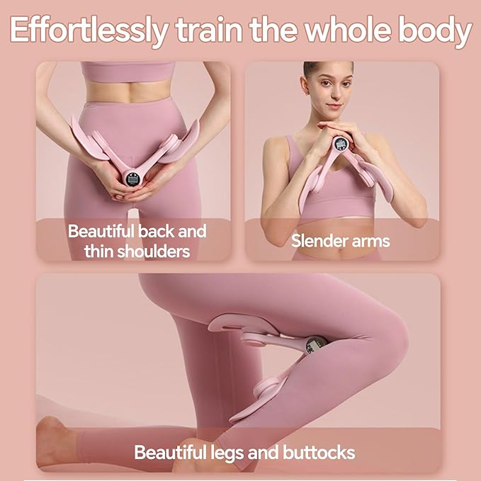 Pakalife Pilates Reformer,at Home Workout &Fitness Equipment,Thigh Exerciser&Booty Trainer for Women,Leg Press Machine for Inner Thigh,Pelvic Floor Exercise Devices