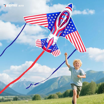 3 Piece Set Butterfly Delta Octopus Kites for Kids and Adults，Easy to Fly for Outdoor Adults Children Line Kite for Kids Toy (Flag(Butterfly+Shark+Eagle+Airplane), 4)