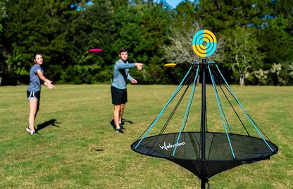 Waboba Hitman Flying Disc Target Game, 2 in 1 Foldable Throwing Garden Game with 4 Silicone Wingman Discs Included, Fun for All Ages, One Size