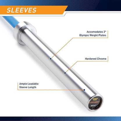 Steelbody IWF Standard 20kg and 15kg Olympic Weight Barbell Multiple Colors Available