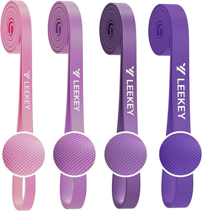 LEEKEY Resistance Bands Set for Pull-Up Assistance & Full-Body Training, Multi-Level Exercise Bands with Bag for Home Workouts, Physical Therapy, Strength Training (Men/Women)