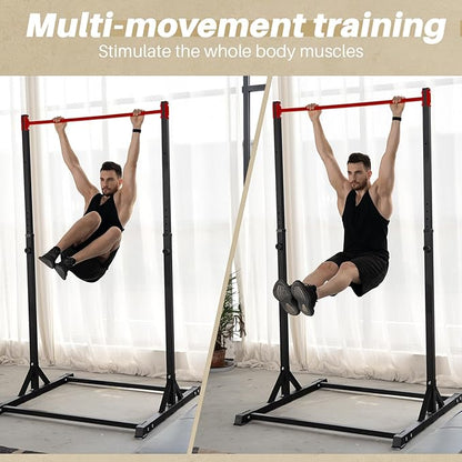 Pull Up Station, Bongkim Power Tower Portable Pullup Bar Station, Pull Up Bar for Home Gym, Pull Up Tower Station 330LBS