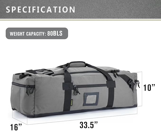 86l Large Duffel Bag For Travel, Gym & Sports - Water Repellent Polyester, Hidden Straps, Shoe Compartment - Perfect Luggage Duffle Bag Or Backpack For Men & Women