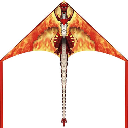 Kite for Kids 4-8 & 8-12, Delta Kites for Kids & Adults Easy to Fly, Huge Dragon Kites for Beginner, Beach Trip Park Family Outdoor Games and Activities
