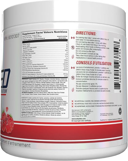 EHP Labs OxyShred Non Stimulant Pre Workout Powder - Stim Free, Caffeine Free Preworkout for Men & Women - Non Stim Preworkout - Sugar Free Energy Powder - Raspberry, 60 Servings