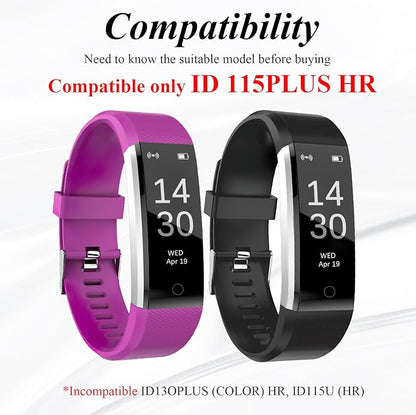 Watch Bands Replacement for ID115plus HR, Very Fit Pro Activity Fitness Tracker Wrist Bands Set, Multicolor Veryfitpro Smart Watch Strap Replacements