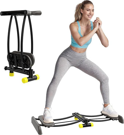 Ski Trainer, Simulated Ski Machine, Adjustable Resistance Bands Machine Exercise Equipment for Leg Pelvic Floor Muscle Workout, Fun Cardio Fitness Equipment for Home Full Body Workout