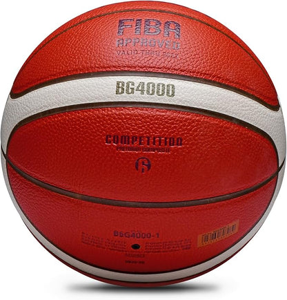 Training Soft Touch Rubber and Faux Leather Fighting Basketball, High Bounce Indoor Outdoor Basketball Gift