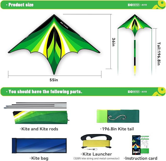 Triangular-Shaped Kite - Easy to Control, with an Eye-catching Design, it is Perfect for Outdoor Entertainment and Suitable for Beginners to use.