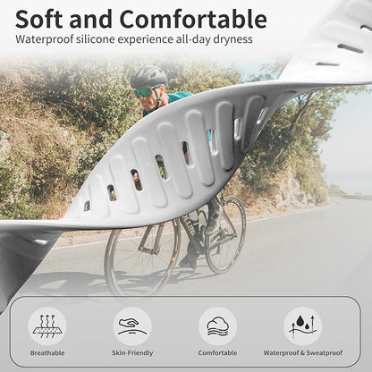 Silicone Sport Band Compatible with Whoop 4.0 Band for Men Women,Soft Comfort Durable Replacement Wristbands for Whoop 5.0 Silicone Bands