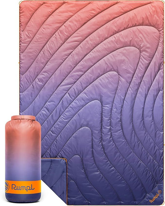 Rumpl Original Puffy Blanket - Warm, Water-Resistant Camping Blanket with 100% Recycled Synthetic
