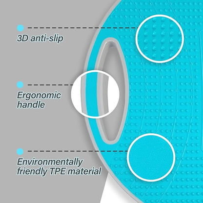 Upgraded Wobble Balance Board for Physical Therapy, Standing Desk & Gym 16 1/3" | Core Trainer with Non-slip Surface | Stability Board for Workout Balance Training | Slackboard | Wobble Board