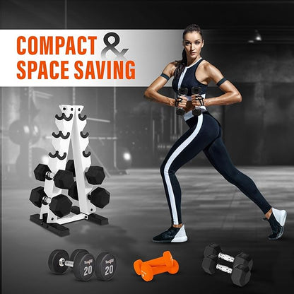 YES4ALL Dumbbell Rack Stand Only, 5 Tier A Frame Weight Rack for Dumbbells
