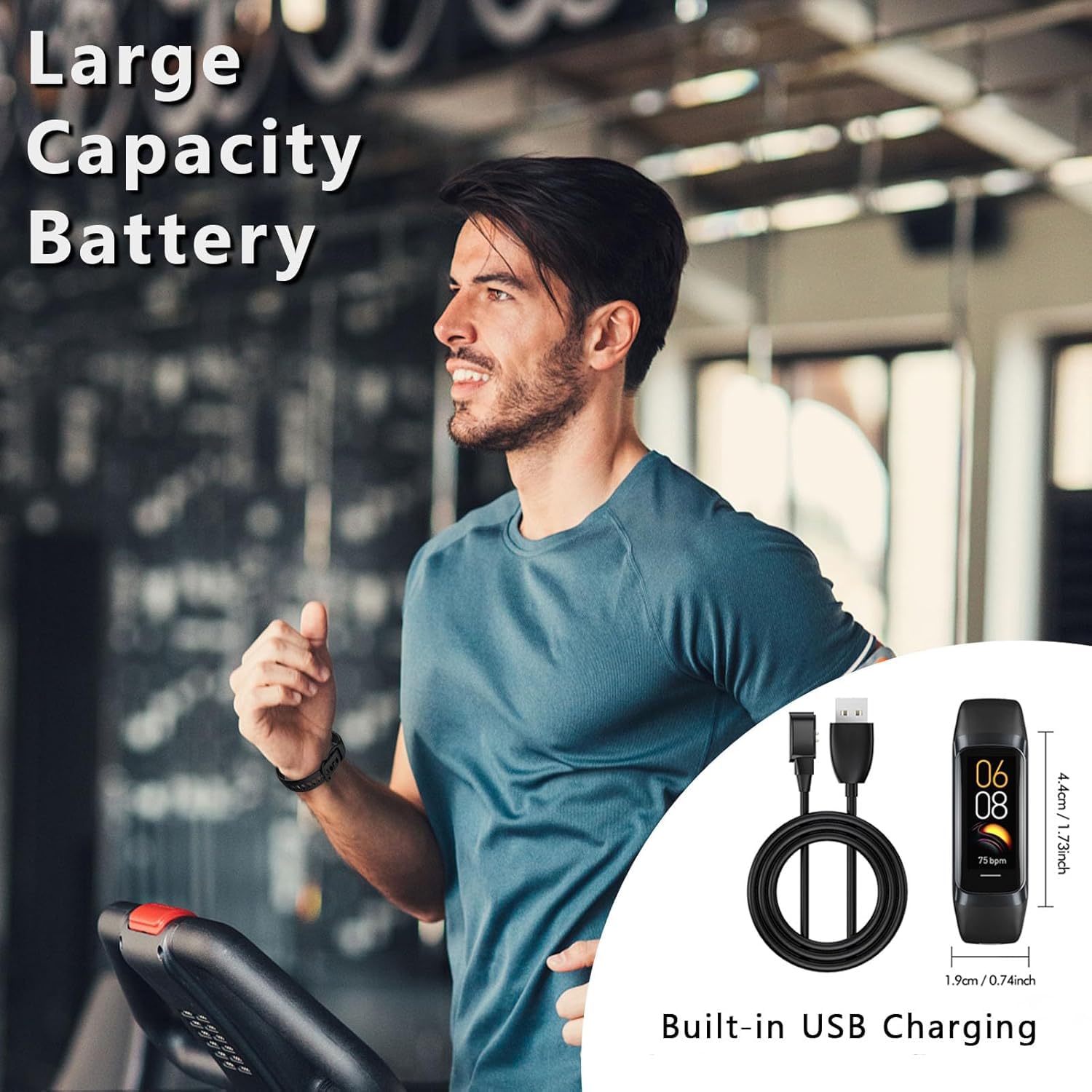 Fitness Tracker with 24/7 Heart Rate Blood Oxygen Sleep Monitor,Activity Tracker with 1.1" AMOLED