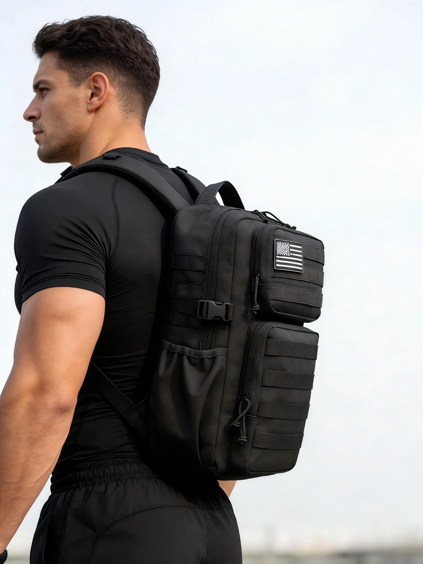 Wotony Military Tactical Backpack for Men Waterproof Daypack 3 Day Assault Pack Molle Bag with