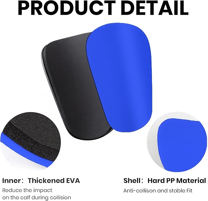 2 Pairs Mini Shin Guards Youth Soccer Tiny Shin Protective Pads Small Shin Guards Miniature Shin Pads Professional Protection for Soccer Players Kids Teenagers