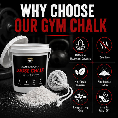 TITGGI 1 lb Gym Chalk Bucket with Chalk Ball, Pure Magnesium Carbonate