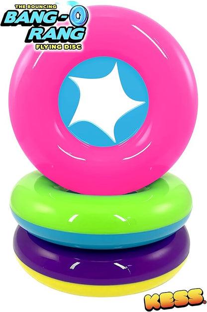 KESS Bang-o-rang The Innovative Bouncing Flying Disc, Perfect for Indoor & Outdoor Play