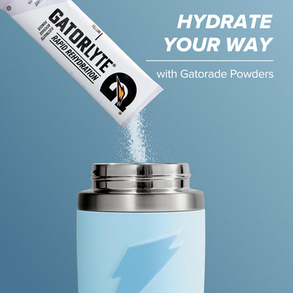 Gatorade 'Overtime' 22oz Stainless Steel Water Bottle, Straw Cap, Blue