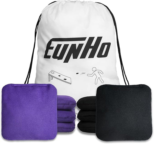 EunHo Cornhole Bags Set of 8 Regulation Size & Weight Corn Hole Bean Bags Official Professional All
