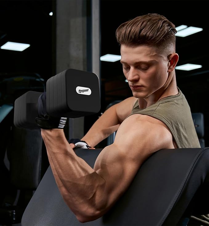 15LB 20LB 40LB 50LB Adjustable Dumbbell Set Free Weights Dumbbells Set for Women Men Hand Weights Sets Adjust Dumbbell Weight Sets for Home Gym Exercise Workout Strength Training Equipments