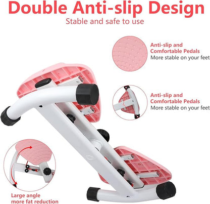 Waist Twisting Exercise Machine, Ab Twister Board for Exercise, Core Twist Board with Anti-Slip Design, Slim Waist Workout Machine & Fitness Twister for Home Gym, Adjustable Waist Twist Board Supports 330 lbs