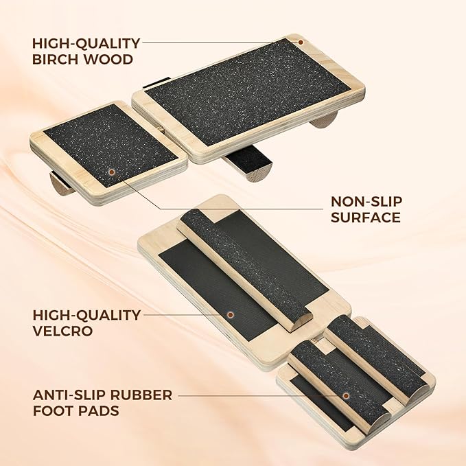 Ankle Balance Board for Stability Training, Sprain Rehabilitation and Posture Correction, Home Gym Equipment for Single Leg Balance Board Fitness and Strength Training