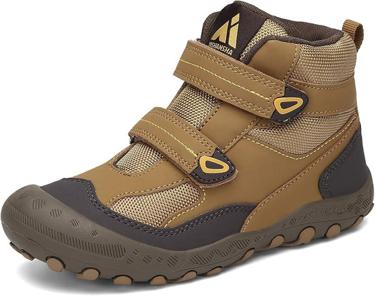 Mishansha Kids Hiking Boots Toddler Girls Boys Hiking Shoes Water-Resistant Anti-Collision Non-Slip