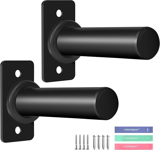 Weight Plate Holder, Wall Mounted Weight Storage Rack for Olympic Weight Plate,Home Gym Organizer（Upgrade Length and Thick Steel）