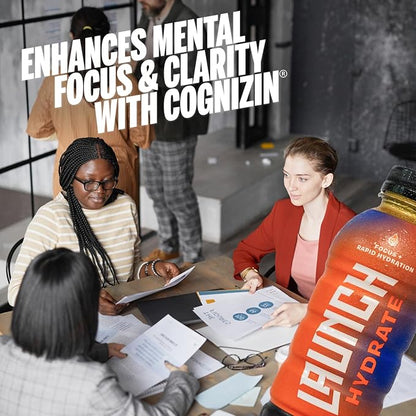 Sports Drink 12-Pack – Orange Flavor – Real Cane Sugar, 3x Electrolytes, Cognizin for Focus, Natural Juice, No Artificial Dyes – Trusted by Perfect Game