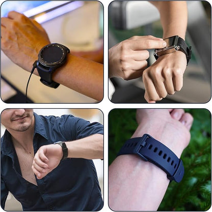 21 Pieces of Magic Band Clips, Magic Band Plus, Silicone Fastener Rings Loop Secure Holder Protectors Suitable for Smart Sports Watches(7 Colors)