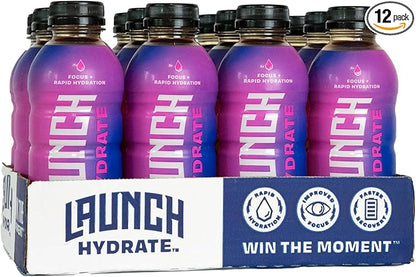 Sports Drink- 12 Pack - Real Cane Sugar 3x Electrolytes, All-Natural Hydration with Cognizin for Mental Focus, Real Fruit & Vegetable Juice, No Artificial Dyes – Strawberry Lemon Flavor – Trusted by Perfect Game