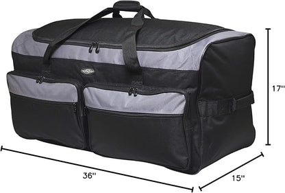 Travelers Club 36" Asgard 3-Wheel Rolling Duffel Bag