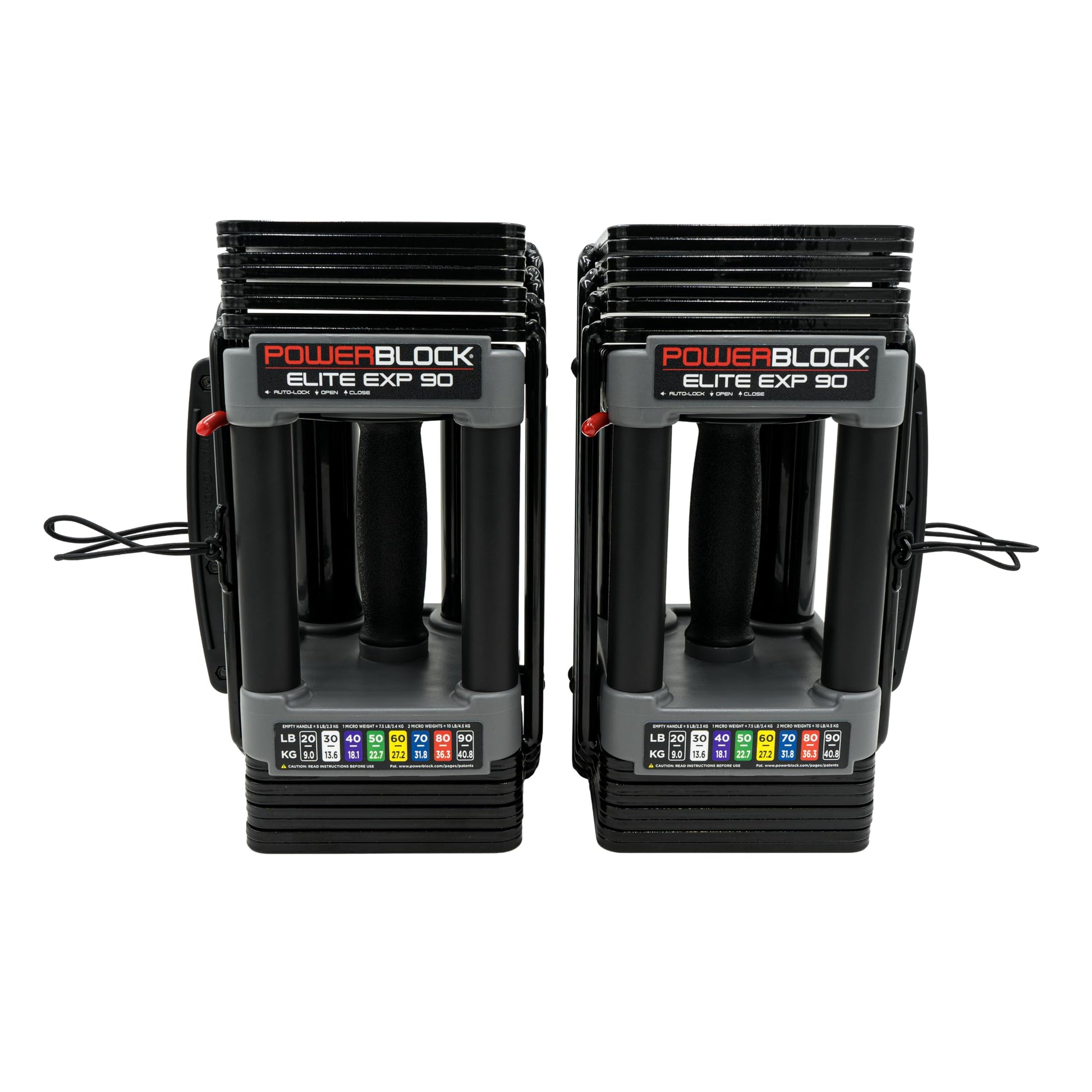 PowerBlock Elite EXP Adjustable Dumbbells, Sold in Pairs, Stage 1, 5-50 lb.